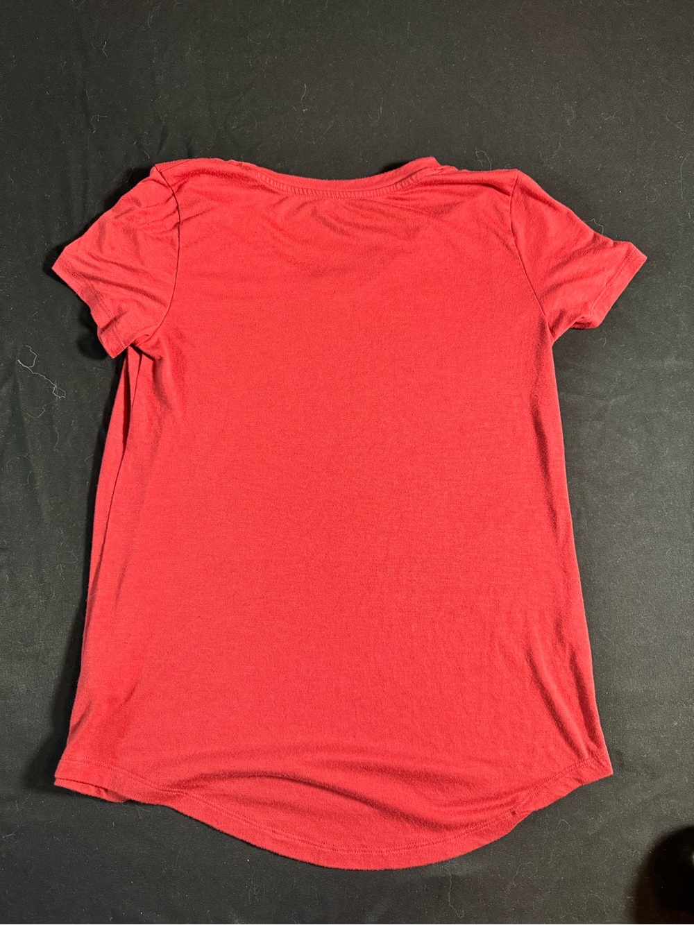 Women's Maroon Short Sleeve Crewneck Tee